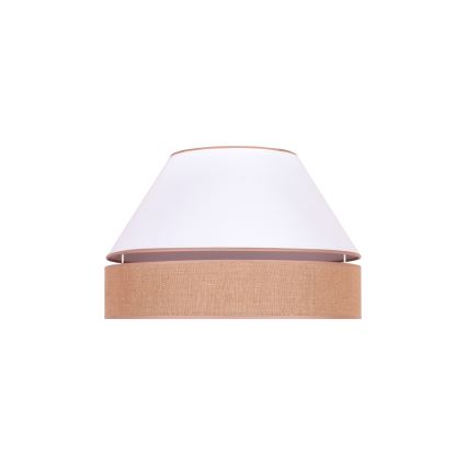 Duolla - Ceiling light AVIGNON 1xE27/15W/230V d. 50 cm white/brown