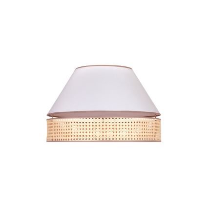 Duolla - Ceiling light AVIGNON 1xE27/15W/230V d. 50 cm white/rattan