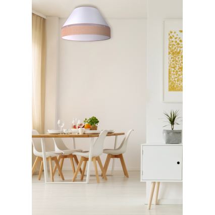 Duolla - Ceiling light AVIGNON 3xE27/15W/230V d. 60 cm white/brown