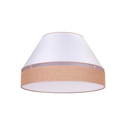 Duolla - Ceiling light AVIGNON 3xE27/15W/230V d. 60 cm white/brown