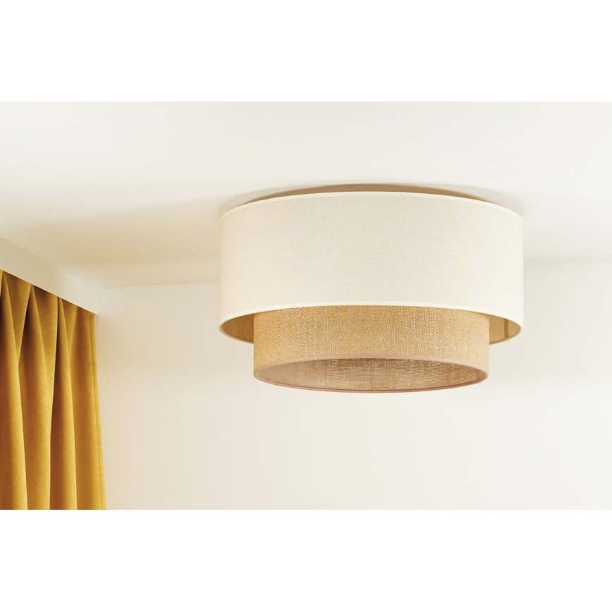 Duolla - Ceiling light BOHO 1xE27/15W/230V d. 45 cm beige/brown