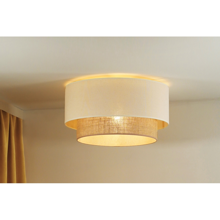 Duolla - Ceiling light BOHO 1xE27/15W/230V d. 45 cm beige/brown