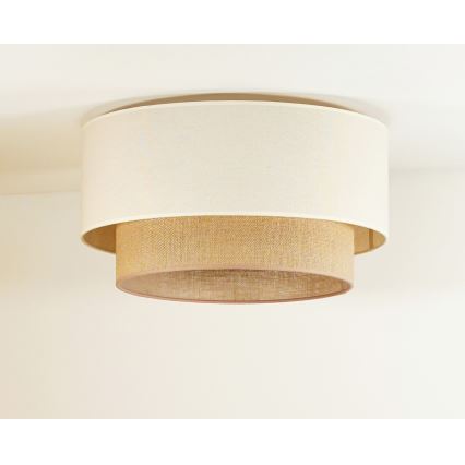Duolla - Ceiling light BOHO 1xE27/15W/230V d. 45 cm beige/brown