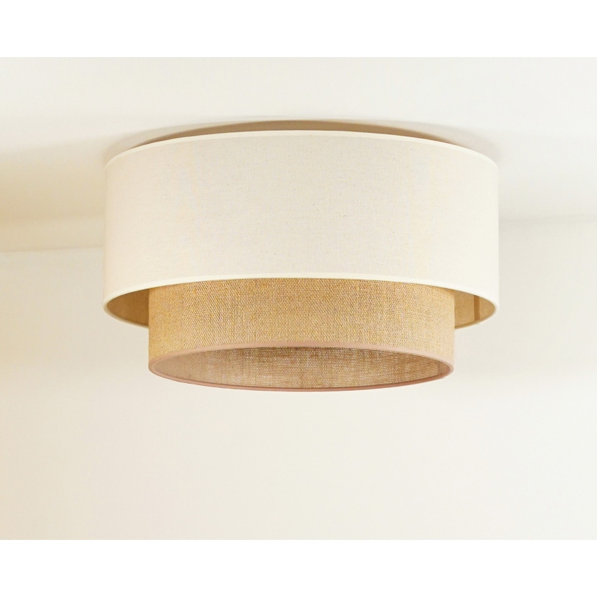 Duolla - Ceiling light BOHO 1xE27/15W/230V d. 45 cm beige/brown