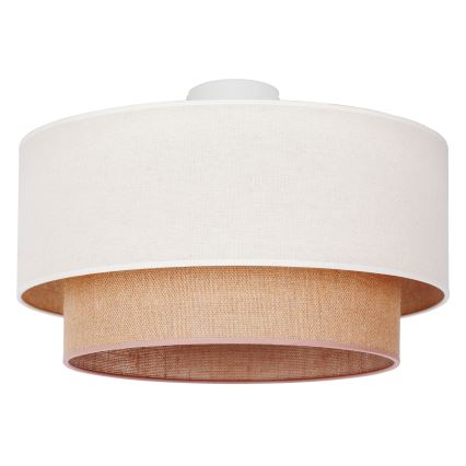 Duolla - Ceiling light BOHO 1xE27/15W/230V d. 45 cm beige/brown