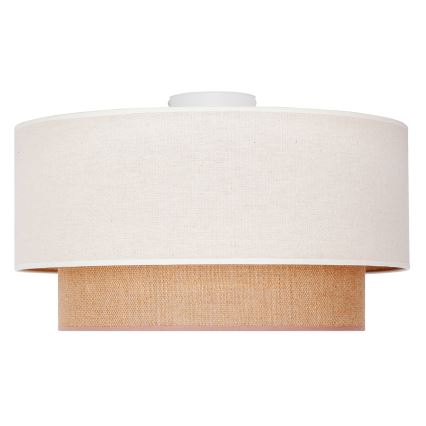 Duolla - Ceiling light BOHO 1xE27/15W/230V d. 45 cm beige/brown