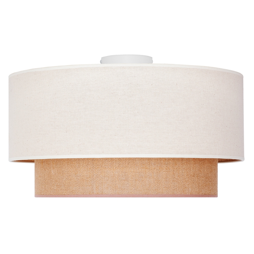 Duolla - Ceiling light BOHO 1xE27/15W/230V d. 45 cm beige/brown