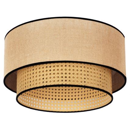 Duolla - Ceiling light BOHO 1xE27/15W/230V d. 45 cm beige/rattan