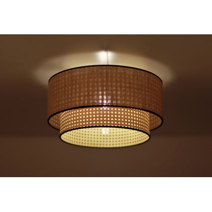 Duolla - Ceiling light BOHO 1xE27/15W/230V d. 45 cm beige/rattan