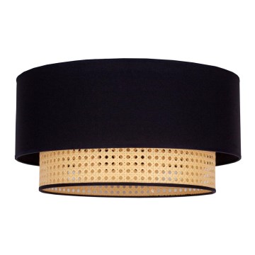 Duolla - Ceiling light BOHO 1xE27/15W/230V d. 45 cm black/rattan