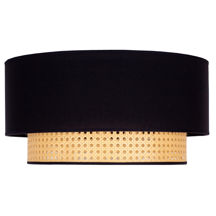 Duolla - Ceiling light BOHO 1xE27/15W/230V d. 45 cm black/rattan