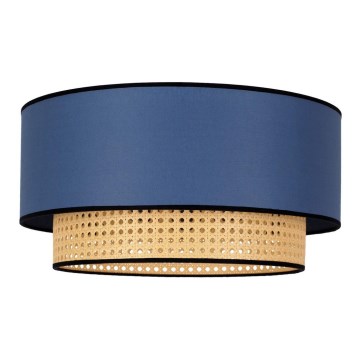 Duolla - Ceiling light BOHO 1xE27/15W/230V d. 45 cm blue/rattan