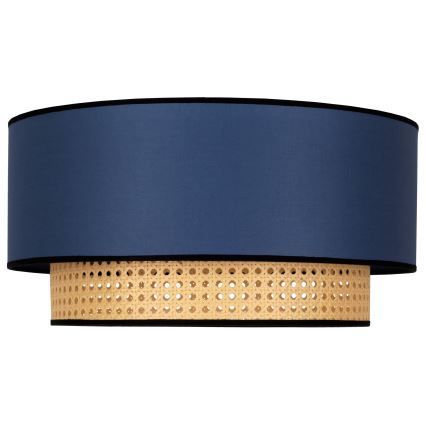Duolla - Ceiling light BOHO 1xE27/15W/230V d. 45 cm blue/rattan