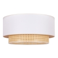 Duolla - Ceiling light BOHO 1xE27/15W/230V d. 45 cm creamy/rattan