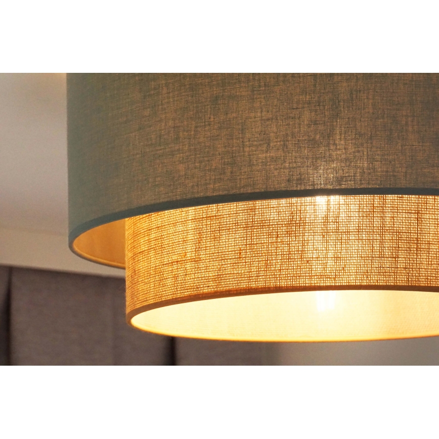 Duolla - Ceiling light BOHO 1xE27/15W/230V d. 45 cm green/brown