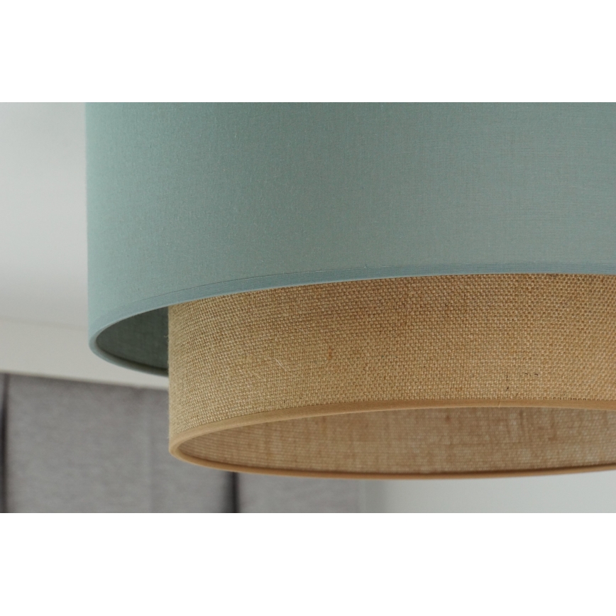 Duolla - Ceiling light BOHO 1xE27/15W/230V d. 45 cm green/brown