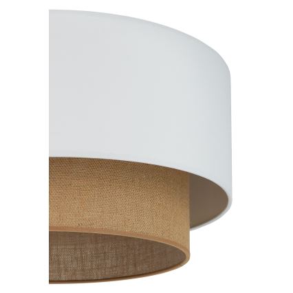 Duolla - Ceiling light BOHO 1xE27/15W/230V d. 45 cm white/brown