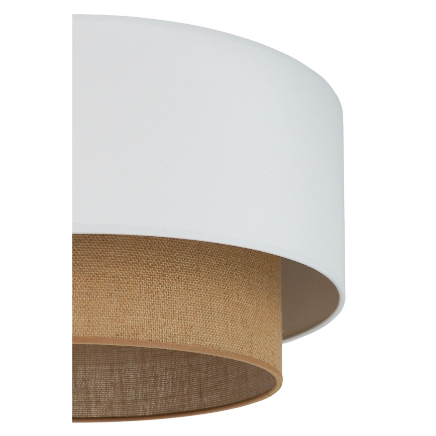 Duolla - Ceiling light BOHO 1xE27/15W/230V d. 45 cm white/brown