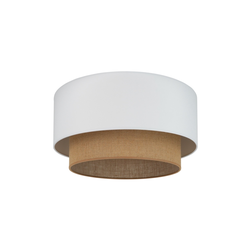 Duolla - Ceiling light BOHO 1xE27/15W/230V d. 45 cm white/brown
