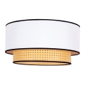 Duolla - Ceiling light BOHO 1xE27/15W/230V d. 45 cm white/rattan