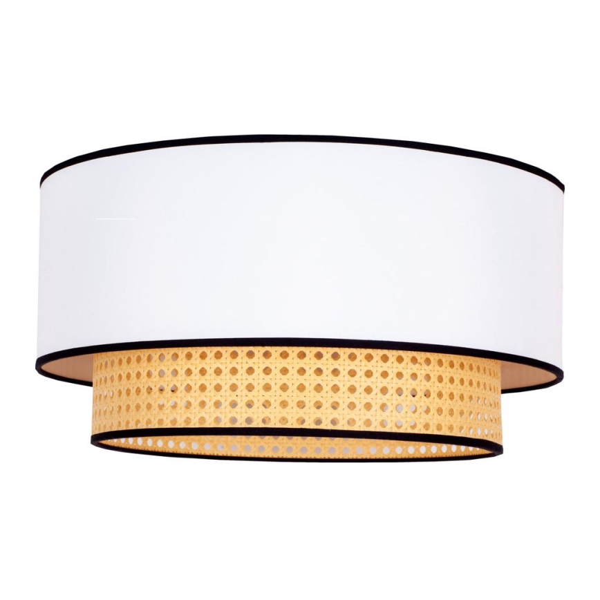 Duolla - Ceiling light BOHO 1xE27/15W/230V d. 45 cm white/rattan