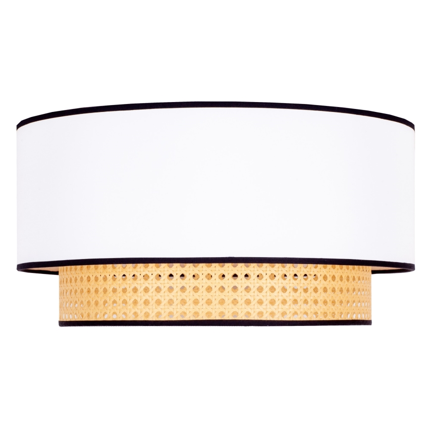 Duolla - Ceiling light BOHO 1xE27/15W/230V d. 45 cm white/rattan