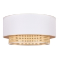 Duolla - Ceiling light BOHO 3xE27/15W/230V d. 60 cm creamy/rattan