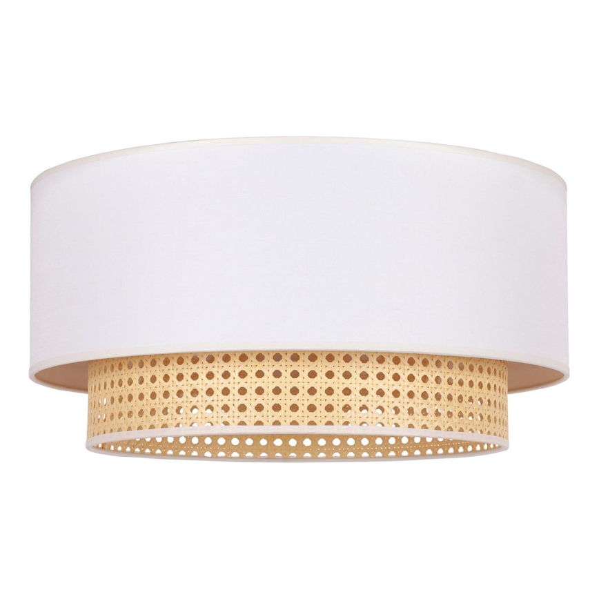 Duolla - Ceiling light BOHO 3xE27/15W/230V d. 60 cm creamy/rattan