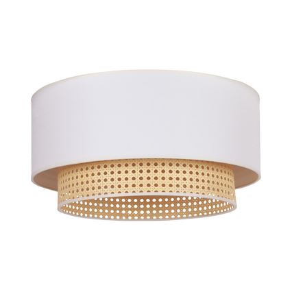 Duolla - Ceiling light BOHO 3xE27/15W/230V d. 60 cm creamy/rattan
