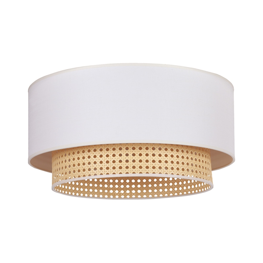 Duolla - Ceiling light BOHO 3xE27/15W/230V d. 60 cm creamy/rattan