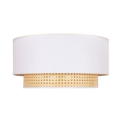 Duolla - Ceiling light BOHO 3xE27/15W/230V d. 60 cm creamy/rattan