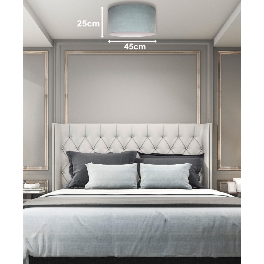 Duolla - Ceiling light BRISTOL 1xE27/15W/230V d. 45 cm green/white