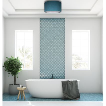 Duolla - Ceiling light BRISTOL 1xE27/15W/230V d. 45 cm turquoise/white