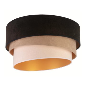 Duolla - Ceiling light DEVON 1xE27/40W/230V d. 45 cm black/beige