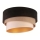 Duolla - Ceiling light DEVON 1xE27/40W/230V d. 45 cm black/beige