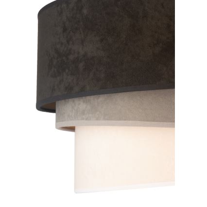 Duolla - Ceiling light DEVON 1xE27/40W/230V d. 45 cm black/grey/beige