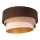 Duolla - Ceiling light DEVON 1xE27/40W/230V d. 45 cm brown/beige