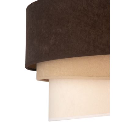 Duolla - Ceiling light DEVON 1xE27/40W/230V d. 45 cm brown/beige