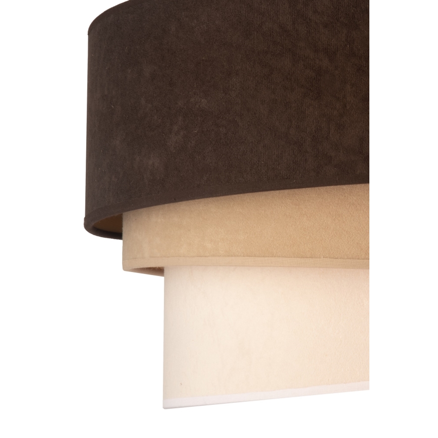 Duolla - Ceiling light DEVON 1xE27/40W/230V d. 45 cm brown/beige
