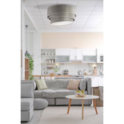 Duolla - Ceiling light DEVON 1xE27/40W/230V d. 45 cm grey