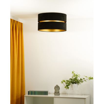 Duolla - Ceiling light DUO 1xE27/40W/230V d. 40 cm black/gold