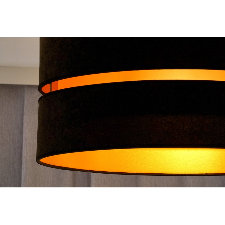 Duolla - Ceiling light DUO 1xE27/40W/230V d. 40 cm black/gold
