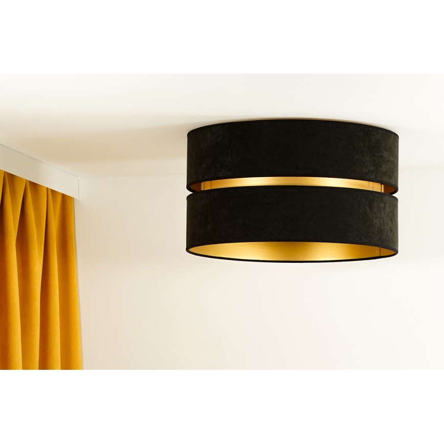 Duolla - Ceiling light DUO 1xE27/40W/230V d. 40 cm black/gold