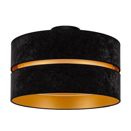 Duolla - Ceiling light DUO 1xE27/40W/230V d. 40 cm black/gold