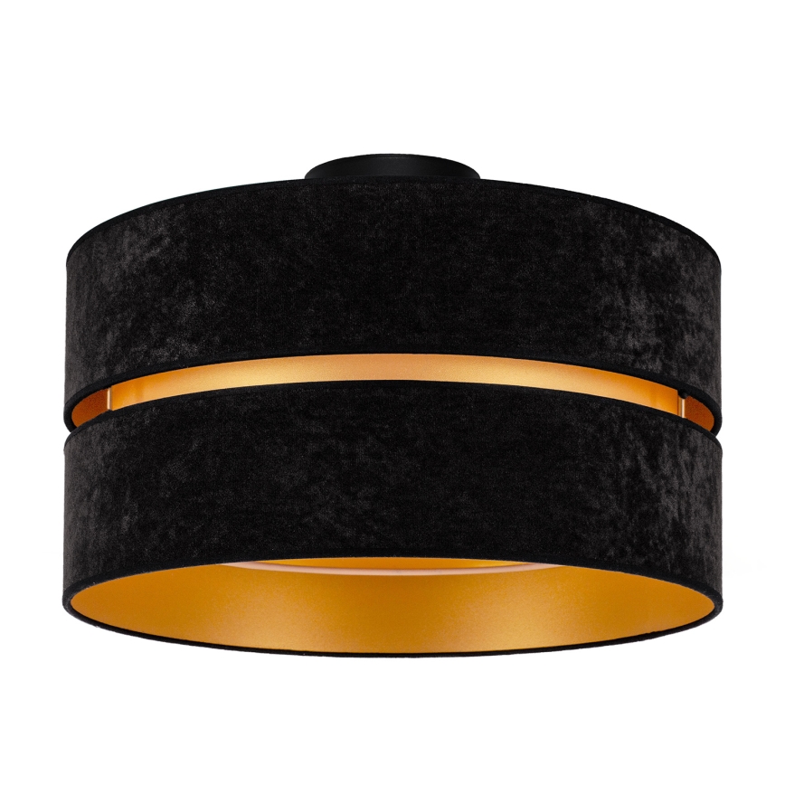 Duolla - Ceiling light DUO 1xE27/40W/230V d. 40 cm black/gold