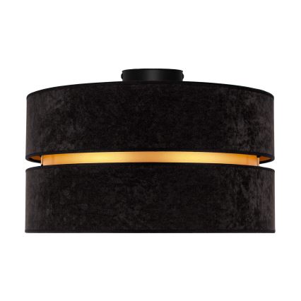 Duolla - Ceiling light DUO 1xE27/40W/230V d. 40 cm black/gold