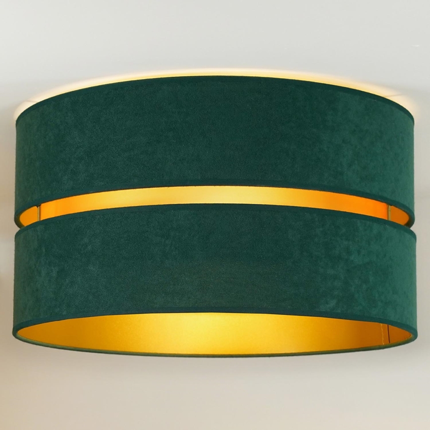 Duolla - Ceiling light DUO 1xE27/40W/230V d. 40 cm green/gold