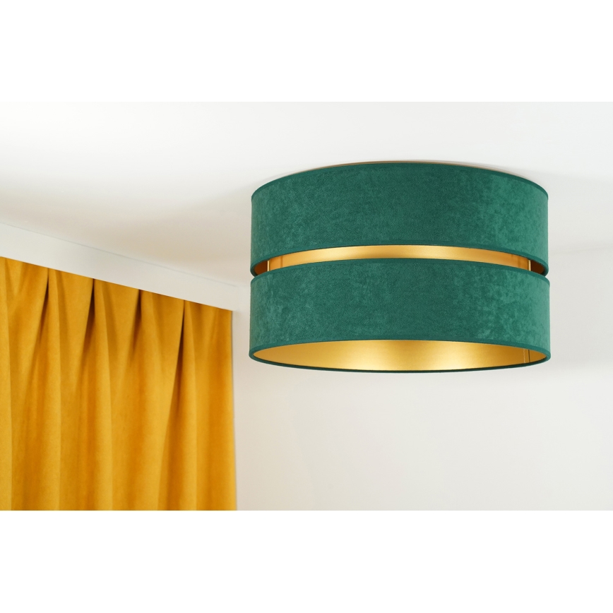 Duolla - Ceiling light DUO 1xE27/40W/230V d. 40 cm green/gold