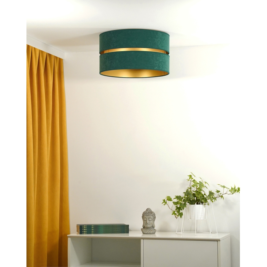 Duolla - Ceiling light DUO 1xE27/40W/230V d. 40 cm green/gold