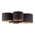 Duolla - Ceiling light ROLLER PENTO 5xE27/60W/230V anthracite